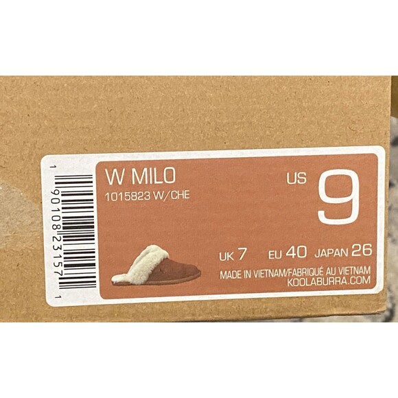 UGG Koolaburra Sheepskin Slide Slippers Women's 9 MILO Chestnut Brown Suede Soft - Picture 13 of 13